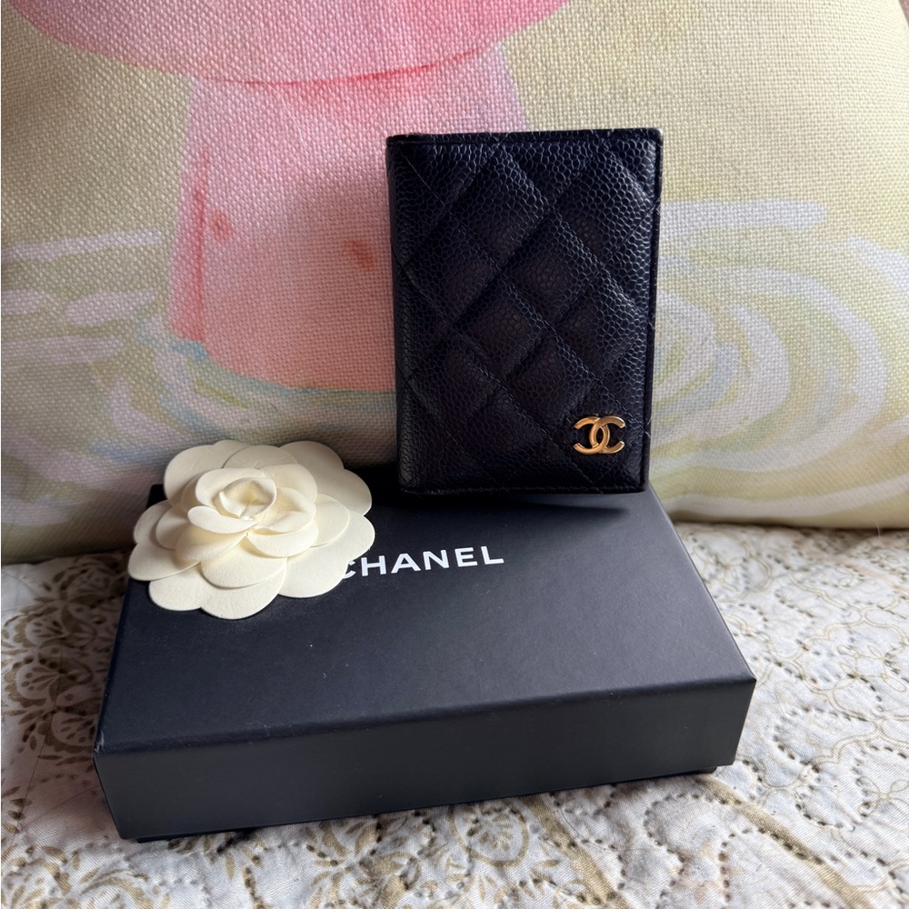 Authentic Chanel Flap Card Holder